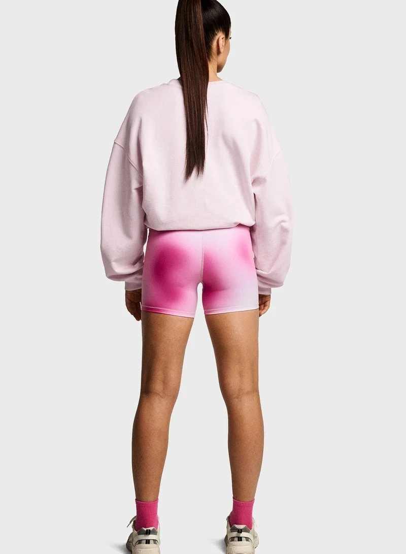 H&M Printed High Waist Shorts